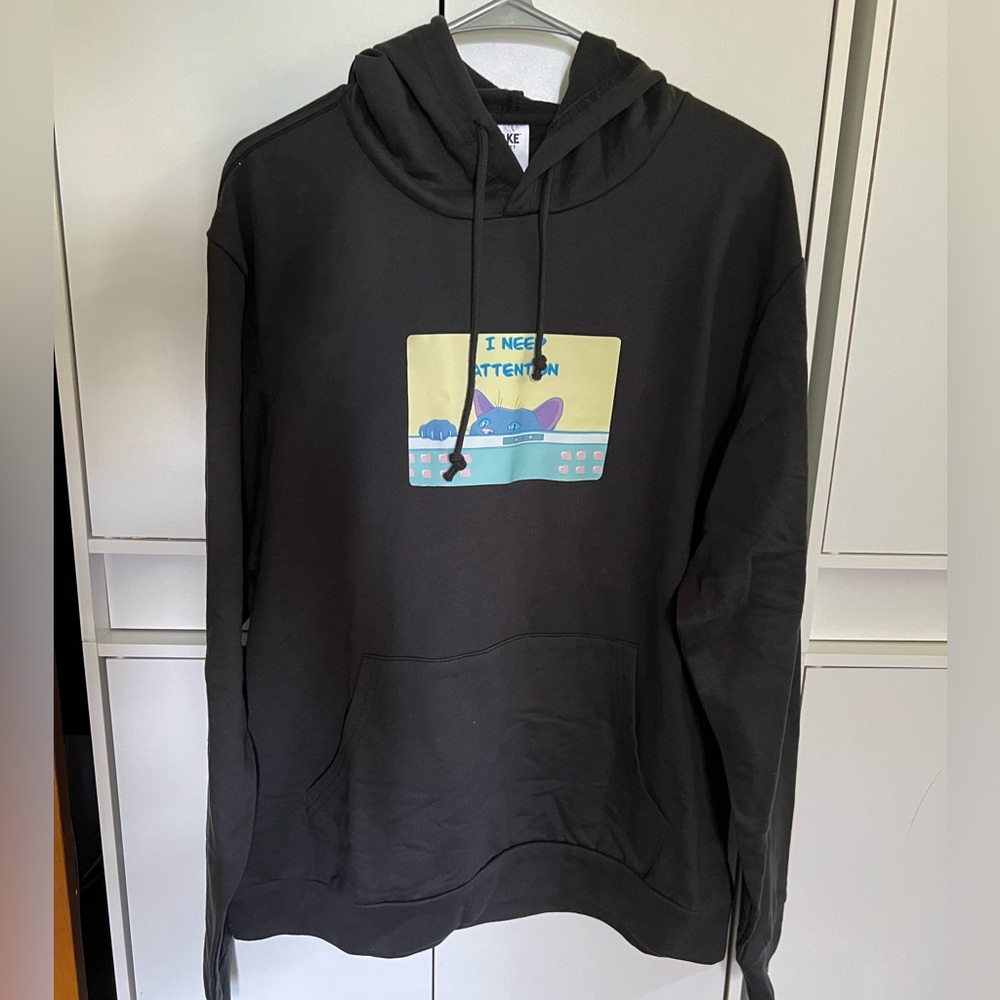 Original design cat hoodie I need attention